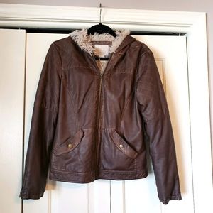 Faux leather jacket